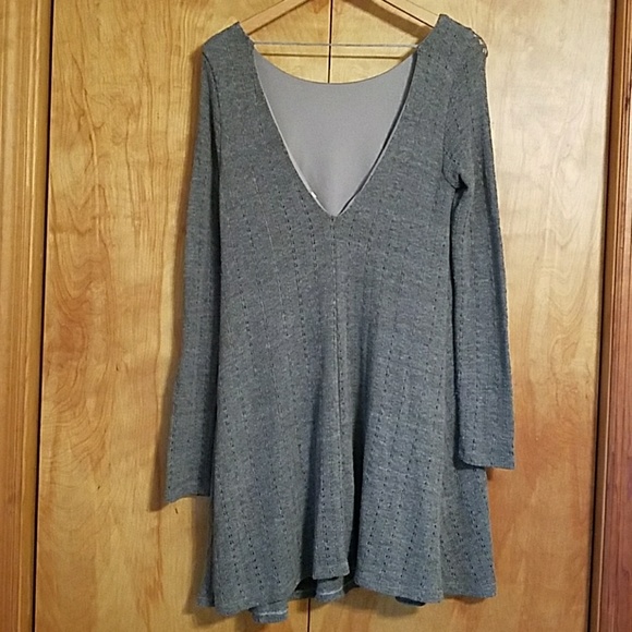 SOLD Grey Sweater Dress - Picture 3 of 3